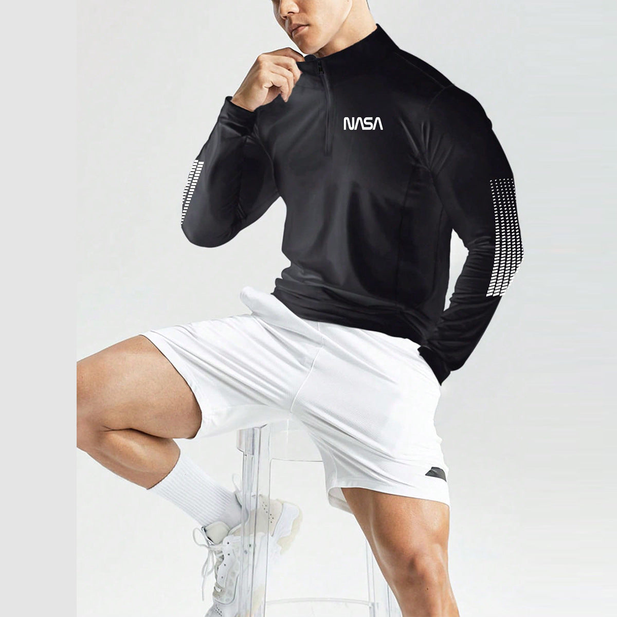 Men's High Elastic Running Fitness Jacket