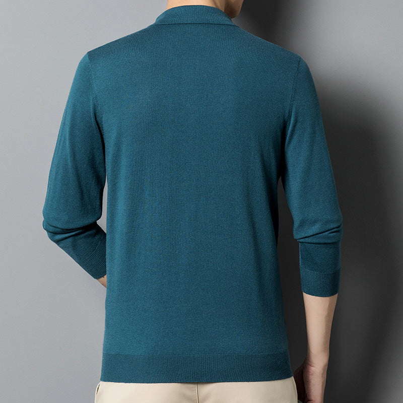 Classic Knit Polo Sweater