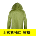 Thickened canvas raincoats for men and women, one-piece, windproof, flood control, outdoor use