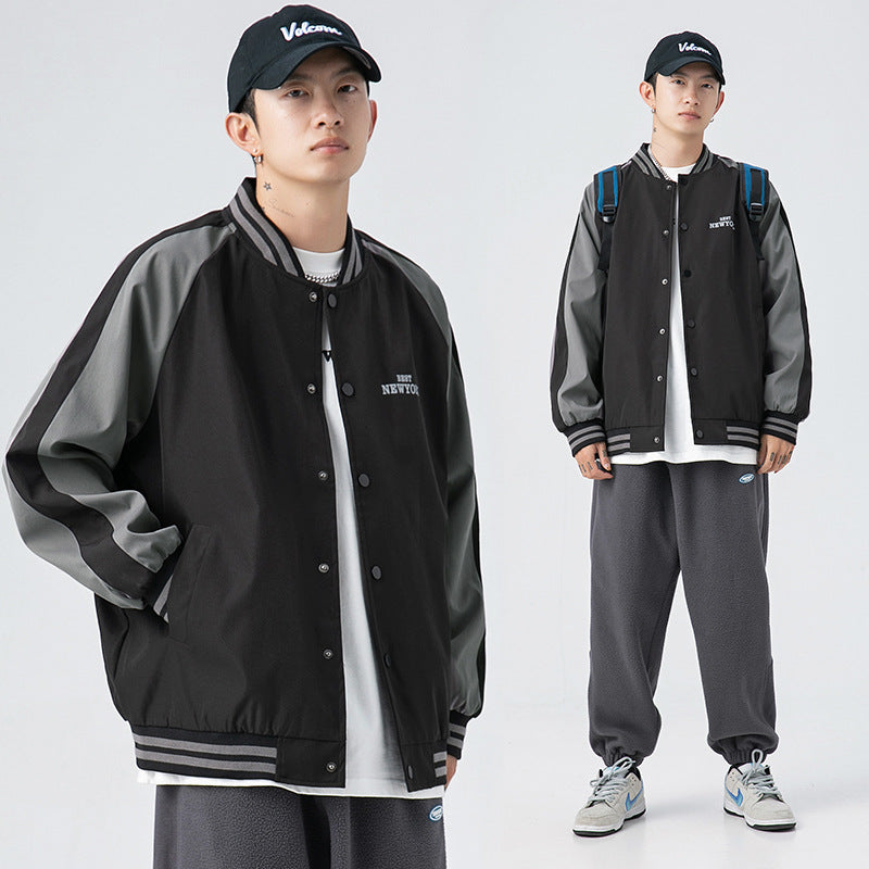 Hanlu Japanese Baseball Jersey Casual Jacket