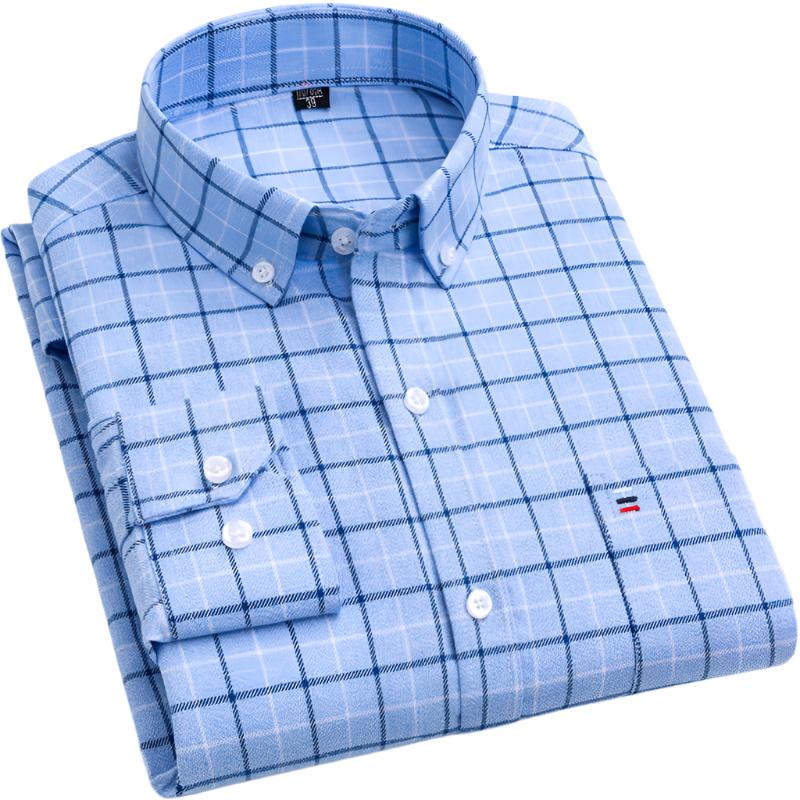 Japanese Retro Casual Cotton Plaid Shirt