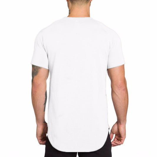 Men's slim-fit breathable sports T-shirt, perfect for summer and bodybuilding