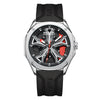 FW-5060-R2 Silver Shell Red Face Black Tape