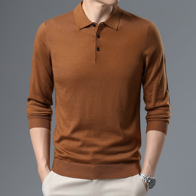 Classic Knit Polo Sweater