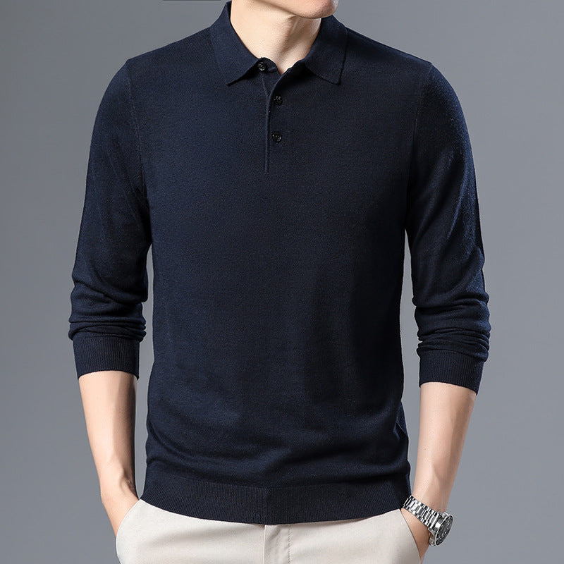 Classic Knit Polo Sweater