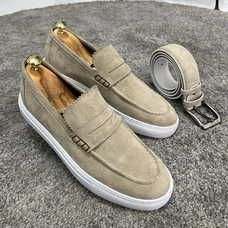 Casual Suede Slip-On Loafers