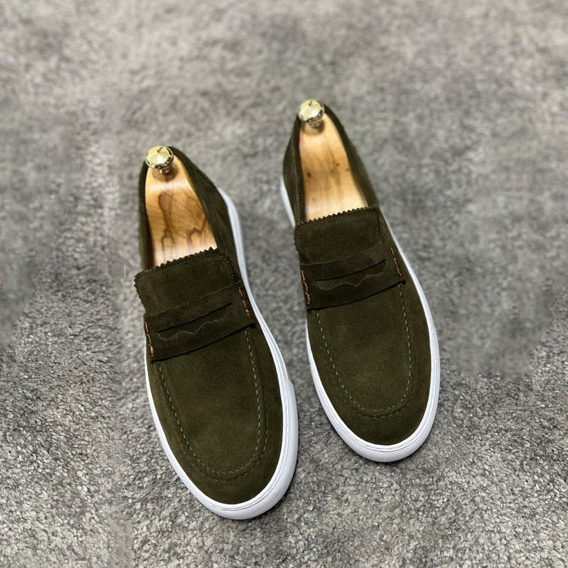 Casual Suede Slip-On Loafers