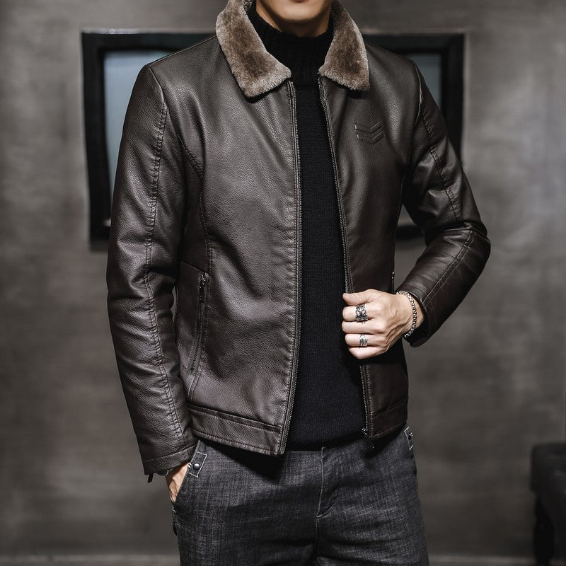 Velvet Lined Leather Jacket