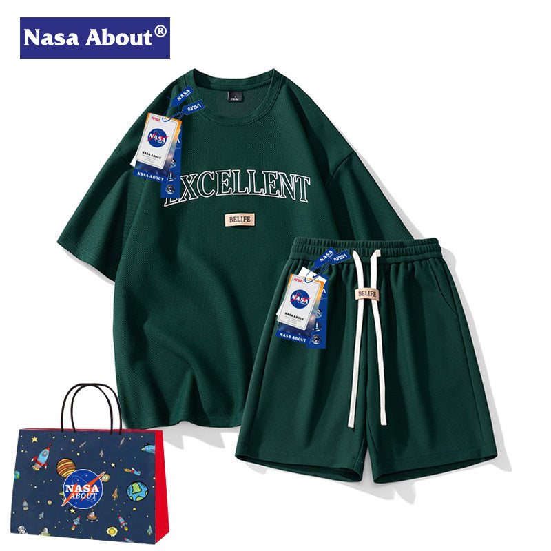 NASA Men's Summer Tracksuit 2024 - Casual Fashion Two-Piece Set