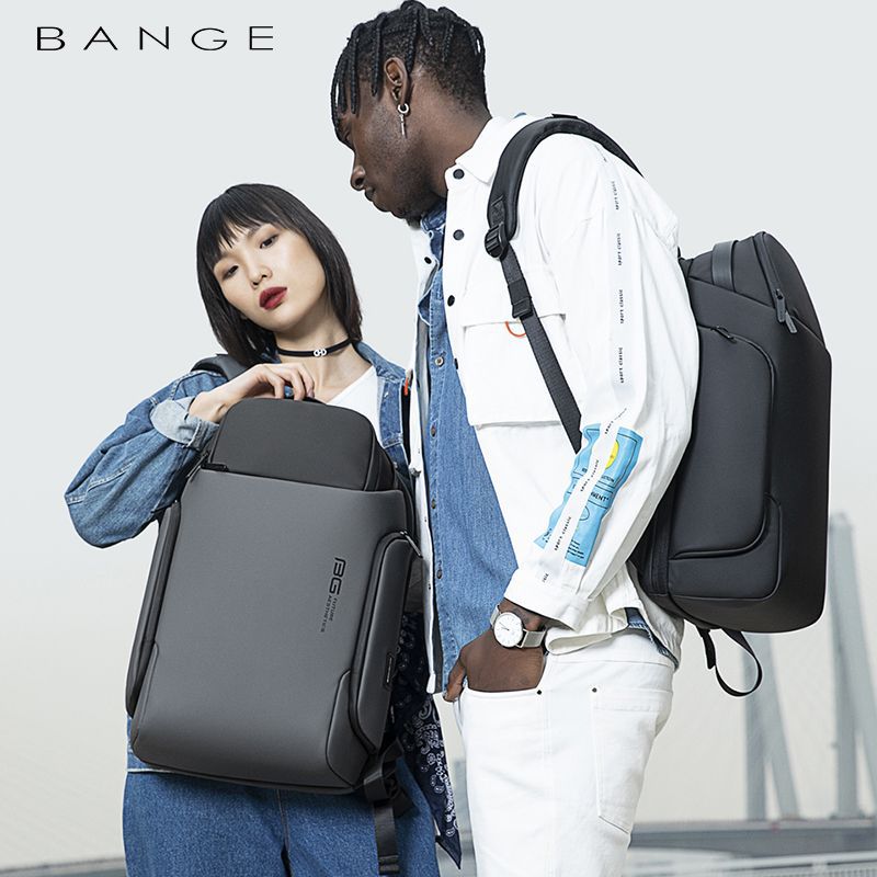 BANGE Large Capacity Waterproof Laptop Backpack for Men