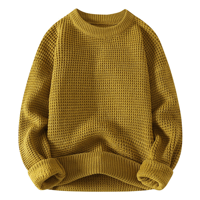 Retro Thick Knit Pullover Sweater