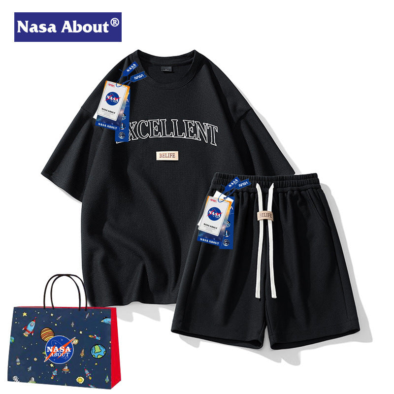 NASA Men's Summer Tracksuit 2024 - Casual Fashion Two-Piece Set