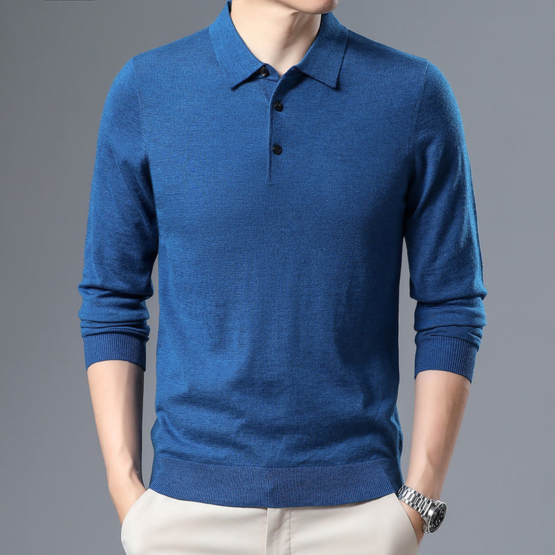 Classic Knit Polo Sweater