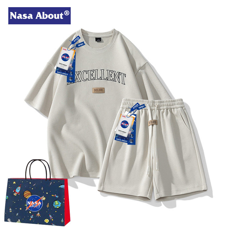 NASA Men's Summer Tracksuit 2024 - Casual Fashion Two-Piece Set