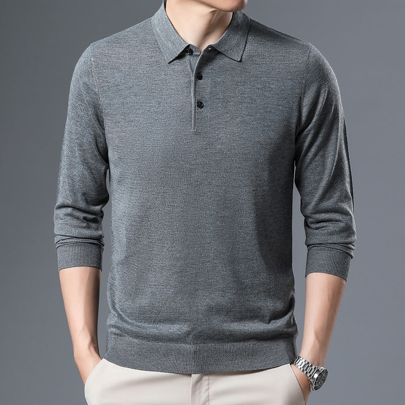 Classic Knit Polo Sweater