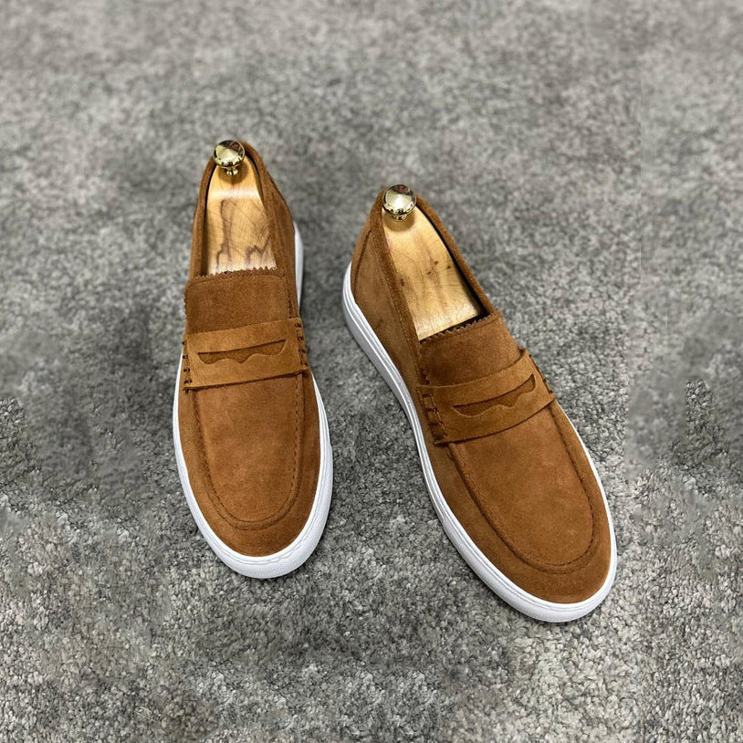 Casual Suede Slip-On Loafers