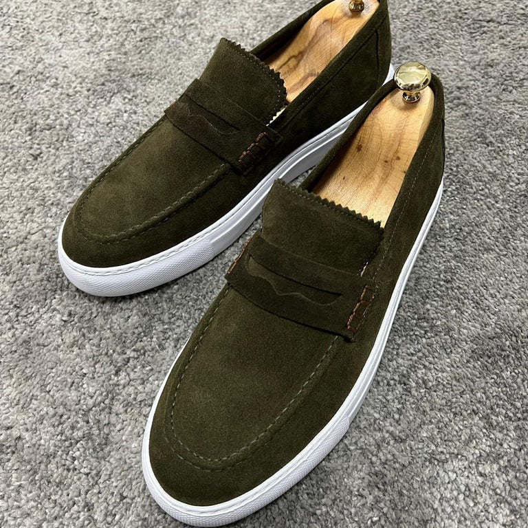 Casual Suede Slip-On Loafers