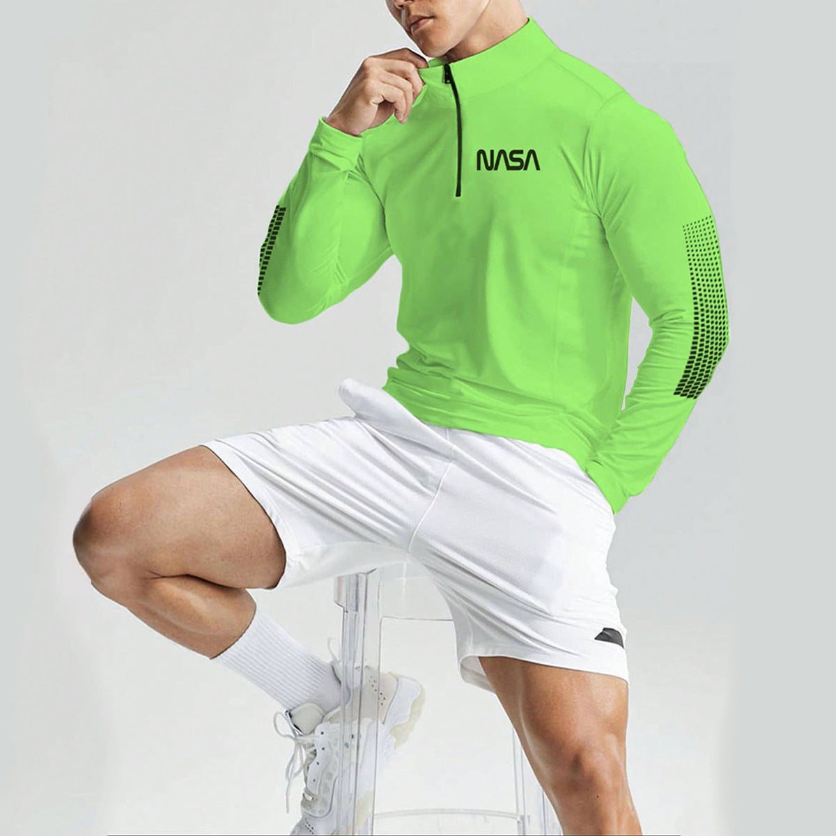 Men's High Elastic Running Fitness Jacket