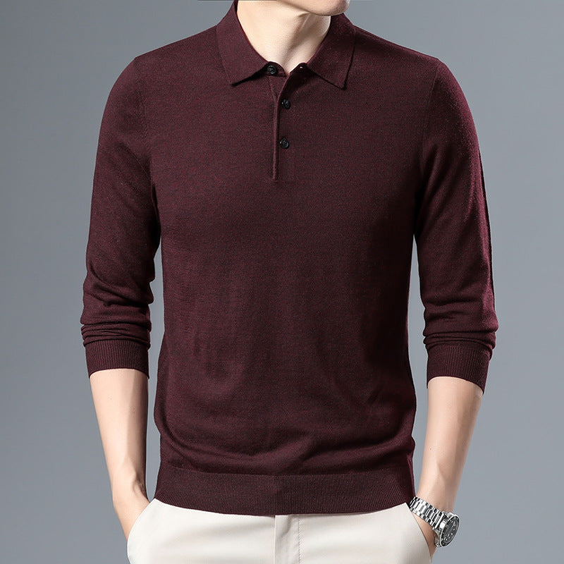 Classic Knit Polo Sweater