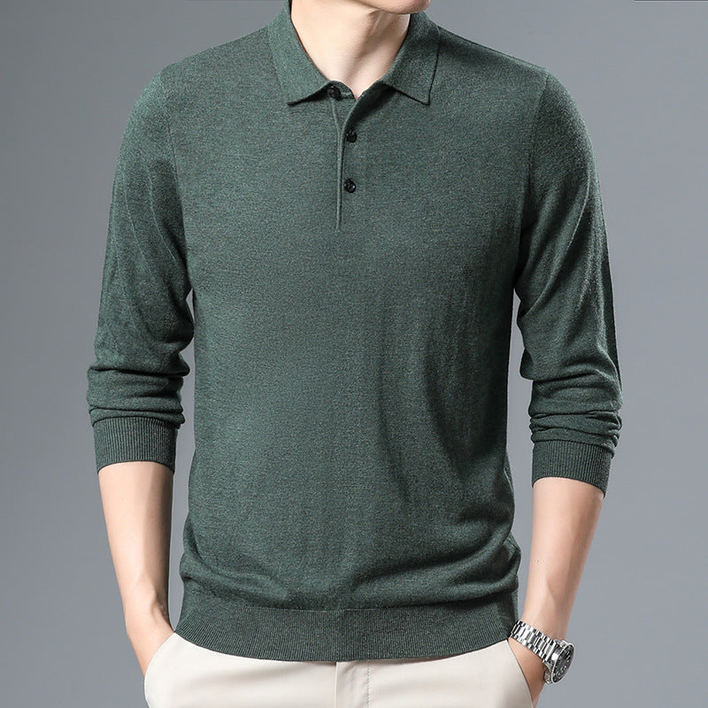 Classic Knit Polo Sweater