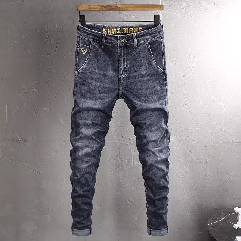 Men's Dark Blue Slim Jeans