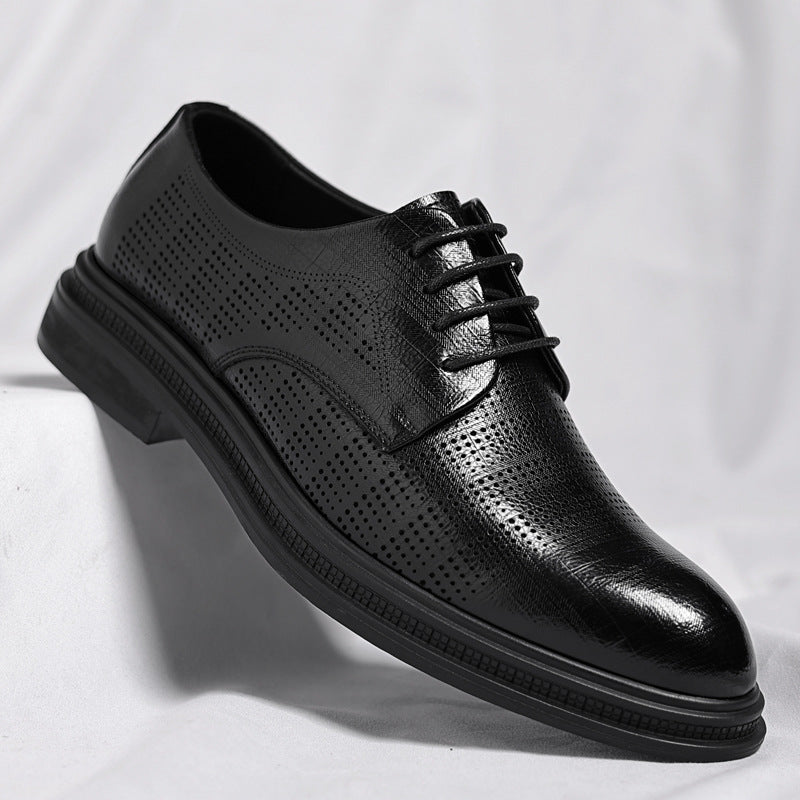 Oxford Shoes For Man Lace Up Hollow out Derby Shoes