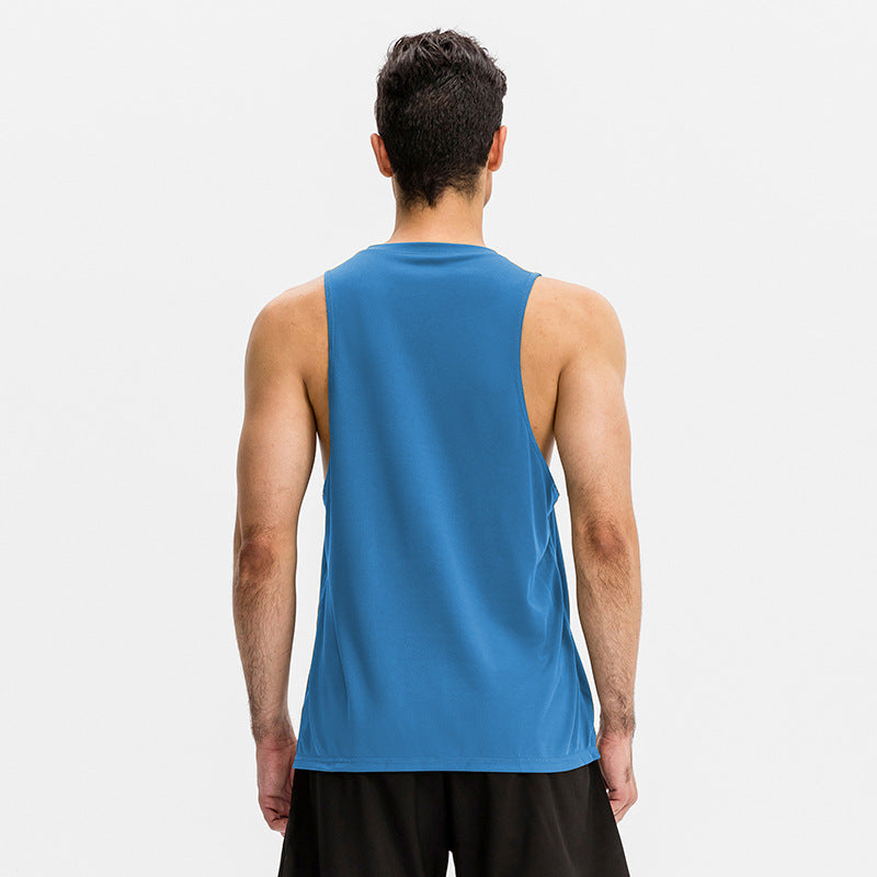 Men's loose-fit sleeveless vest, quick-dry, for fitness and basketball