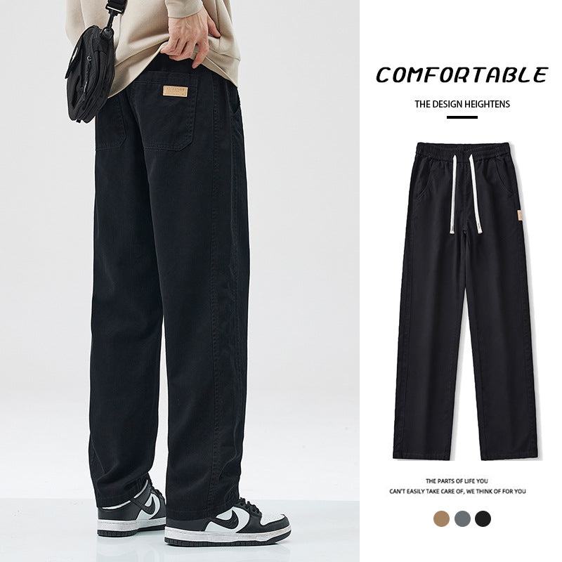 Straight-Leg Casual Trousers