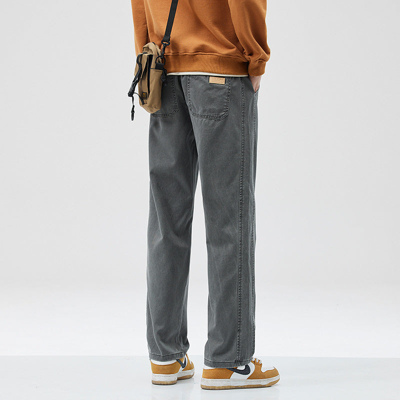 Straight-Leg Casual Trousers