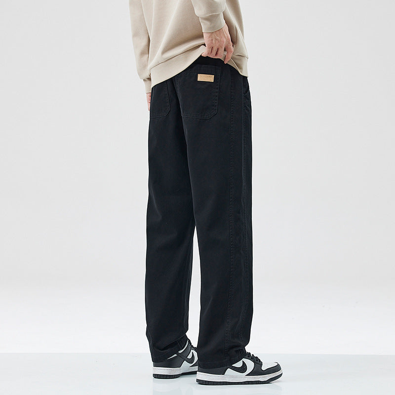 Straight-Leg Casual Trousers