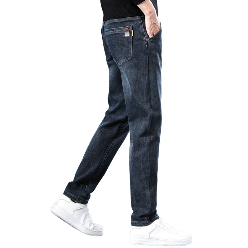 Premium Men's Straight Leg Stretch Jeans