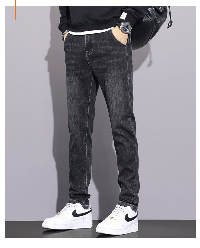 Premium Men's Straight Leg Stretch Jeans