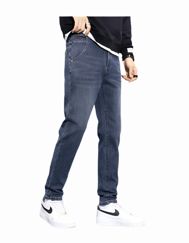 Premium Men's Straight Leg Stretch Jeans