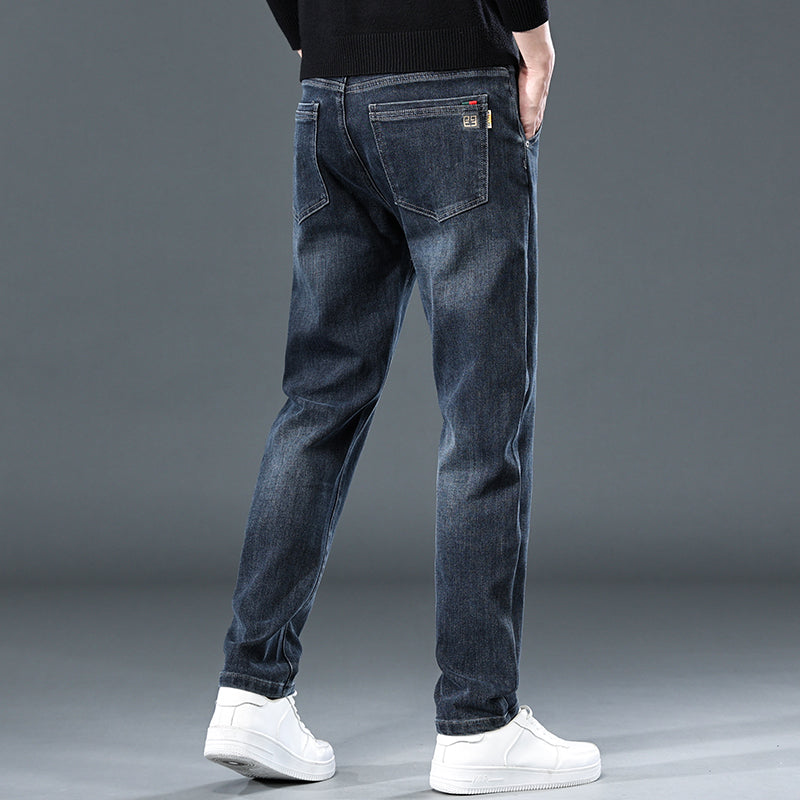 Premium Men's Straight Leg Stretch Jeans
