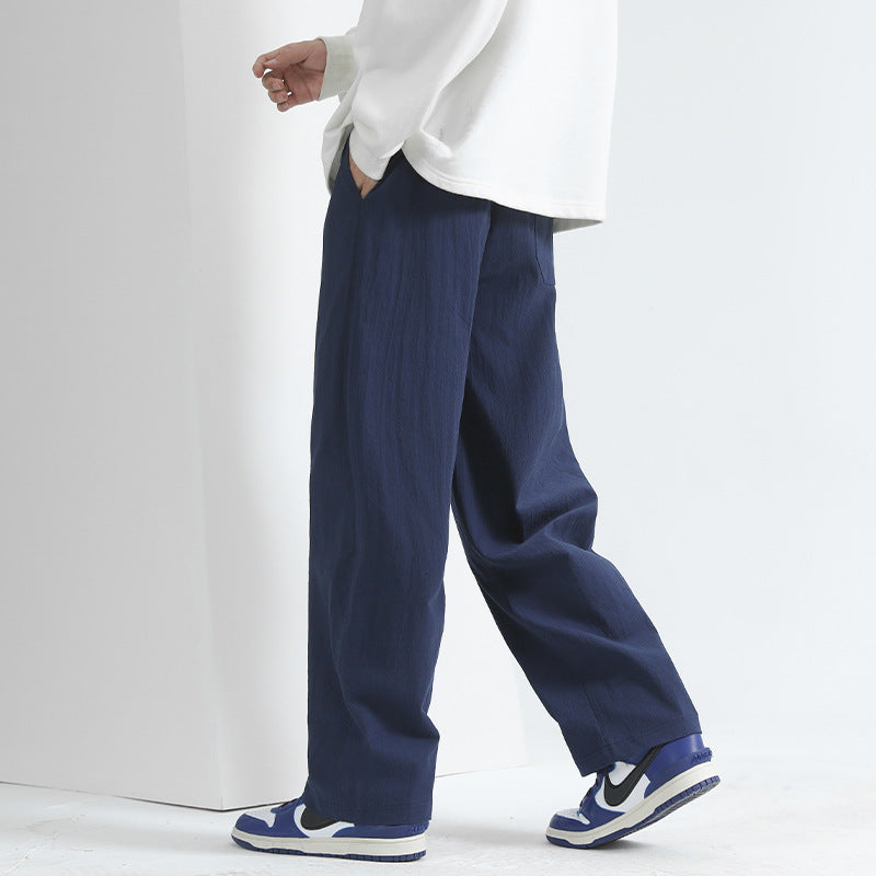 Baggy Straight-Leg Pants