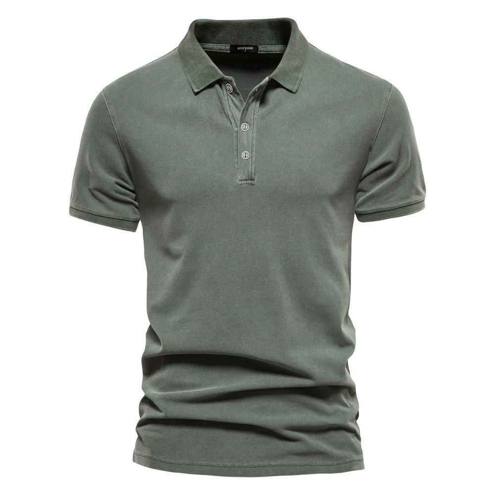 Men's Casual Cotton Polo Shirt