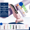 Pink - stainless steel knife head - LCD display - hair removal cream - aloe vera gel - charging cable