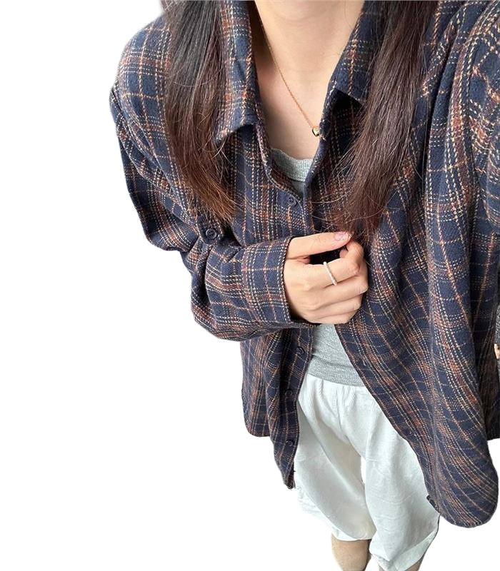 Plaid Flannel Shirt Jacket