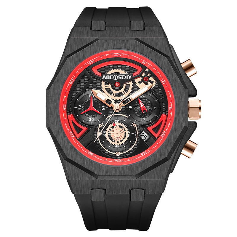 AOCASDIY Luminous Waterproof Chronograph Watch for Men