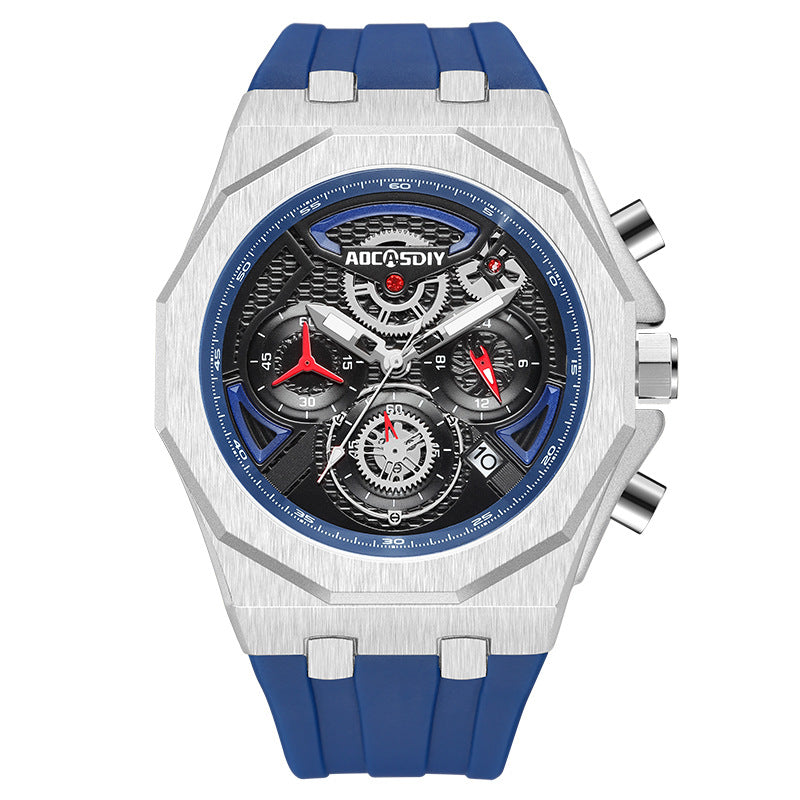 AOCASDIY Luminous Waterproof Chronograph Watch for Men