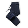 Navy blue straight pile with fleece