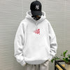 White hooded sweatshirt regular -8375 [GL]