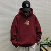Burgundy hooded sweatshirt regular -8375 [GL]