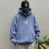 Gray blue hooded sweatshirt regular -8375 [GL]