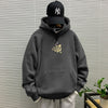 Dark gray hooded sweatshirt regular -8375[GL]