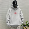 Light gray hooded sweatshirt regular -8375 [GL]