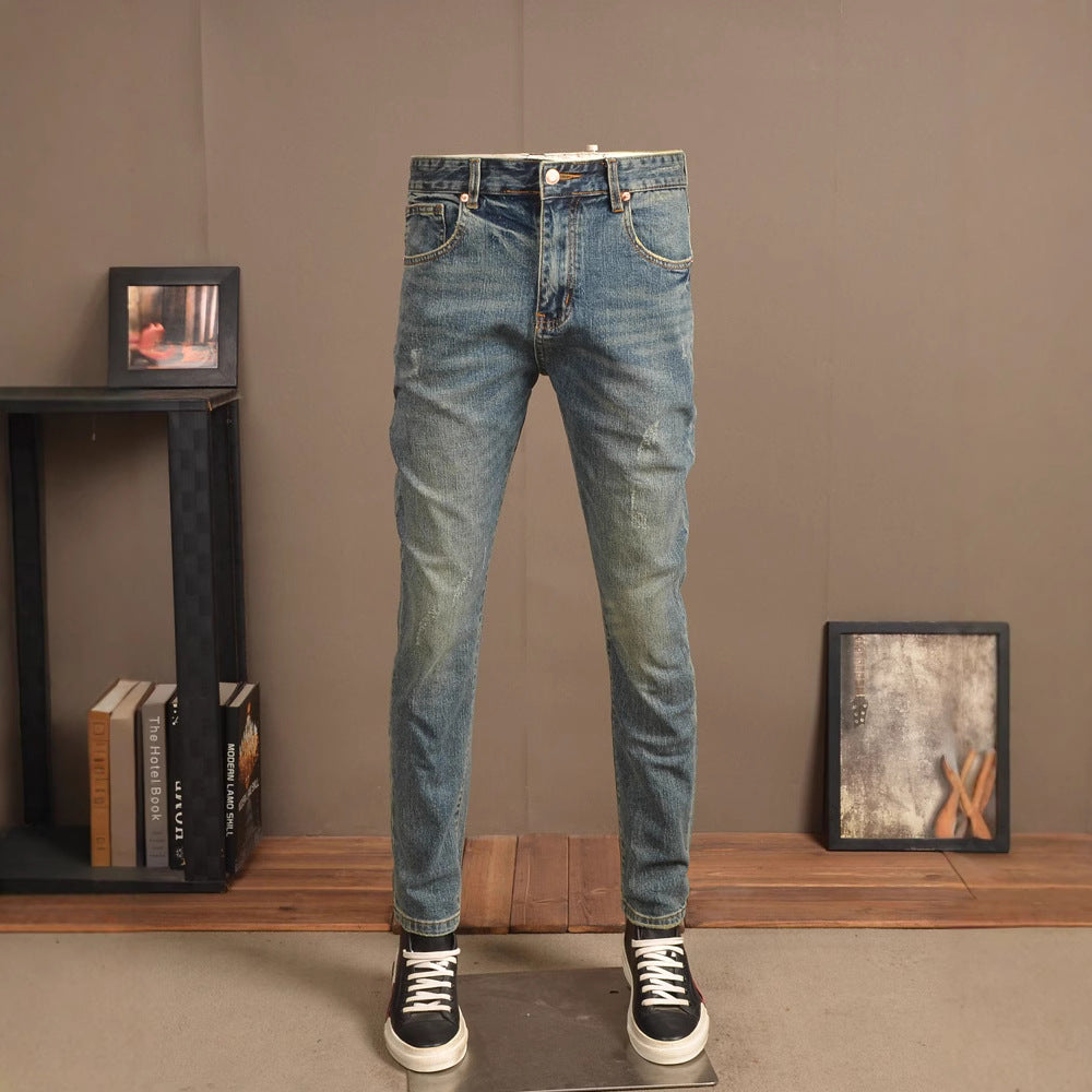Slim-Fit Vintage Jeans