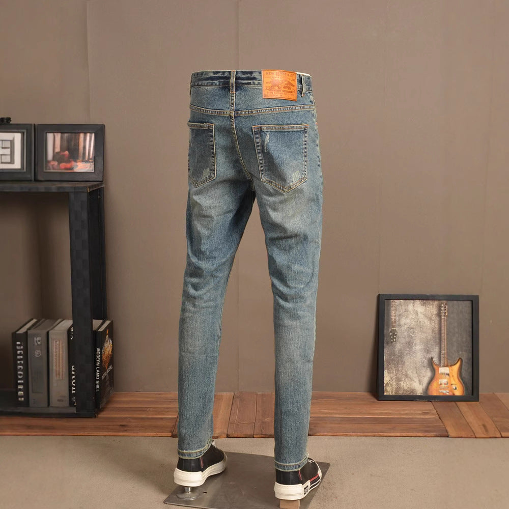 Slim-Fit Vintage Jeans