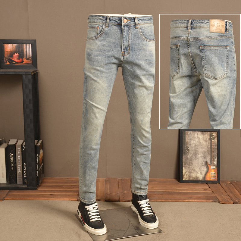 Slim-Fit Vintage Jeans