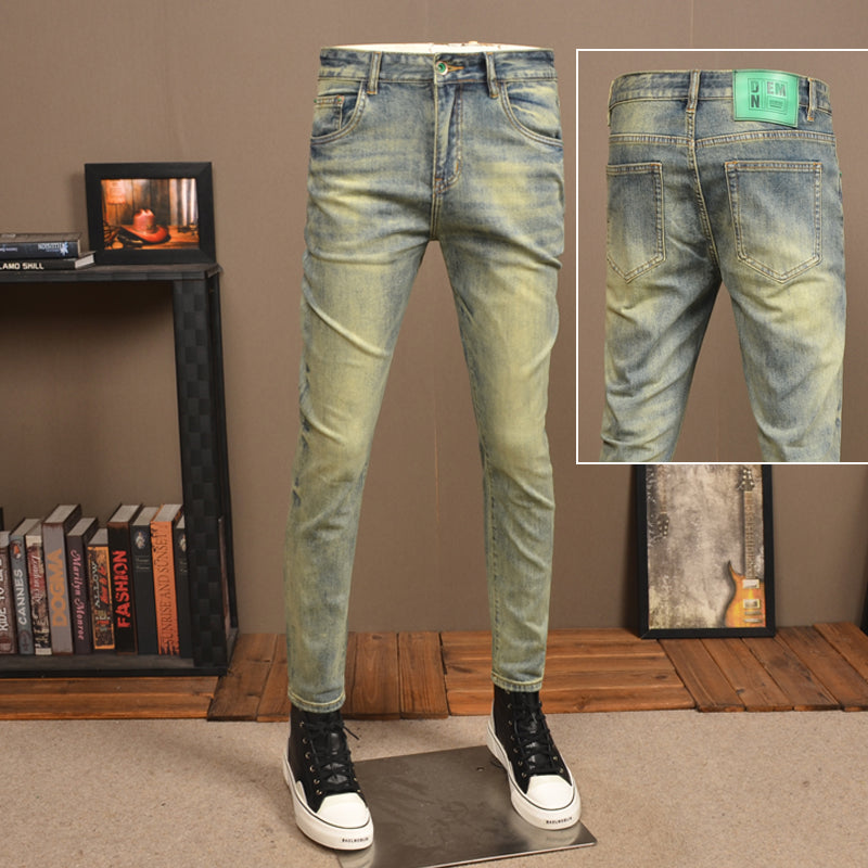 Slim-Fit Vintage Jeans